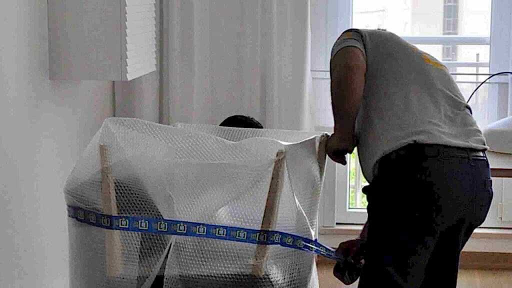 Eşya depolama hizmetinde paketleme
